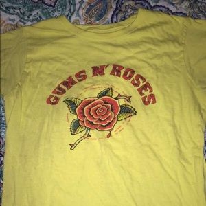 yellow guns n’ roses shirt